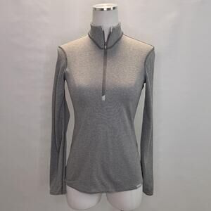 Patagonia Capilene 3 Pullover Womens XS Gray 1/4 Zip Midweight Base Layer Shirt